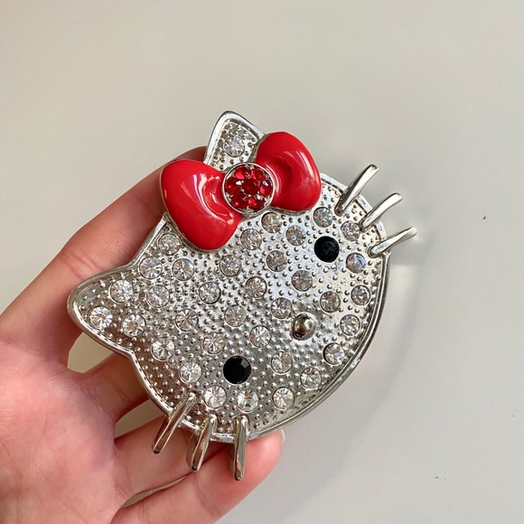 Y2K Hello Kitty Belt Buckle with Crystals - Picture 2 of 3
